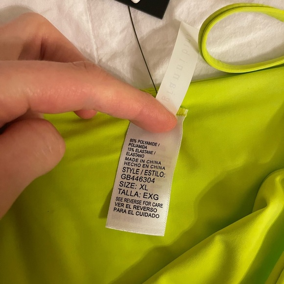 NWT Gianni Bini Lime Green Side Tie Bottoms - Picture 3 of 3